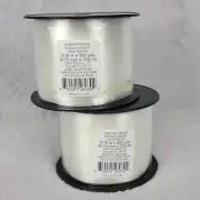 White Curling Ribbon 3/16 in x 350 Yards Gwen Studios Lot of 2