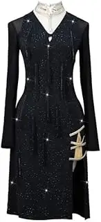 [YHHGDS] Professional Latin Dance Clothing Women's Ballroom Dance Dresses Salsa Competition Dancing Outfit Split Cha Cha Skirt