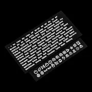 [Hallmers] 120x Universal Dishwasher Text Symbols Function Switch Button Decal Control Panel Labels (White Print Clear Adhesive) Replacement Dish Washing Sticker Knob Kitchen Appliance Lettering Marker