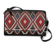 Brighton "MASAI" Embroidered Leather Pouch (MSR$245) NWT/Dust Cover