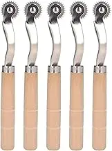 Oumefar 5Pcs Tracing Wheel Paper Perforator Tracing Wheel Serrated Tracing Wheel Serrated Tracing Wheel for Punching Marking, Sewing Tracing Wheel for Sewing Patterns