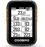 CooSpo Bike Computer Wireless GPS,Bike Speedometer with Auto Backlight,Bluetooth ANT Cycling GPS Computer,Bicycle Computer BC200 with Waterproof,Compatible with CooSporide app HR/Cad/SPD/Power Sensor