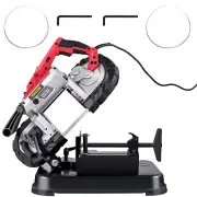 VEVOR 127mm Portable Band Saw Cold Cut Metal Cut Chop Bandsaw Steel Hand Drop