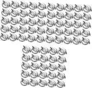 [COHEALI] 100 pcs brooch tray decked accessories vintage accessories decorative tray Safety blank brooch Setting Tray Brooch Accessories Brooch Making Supplies Brooch Iron Tray Metal frame
