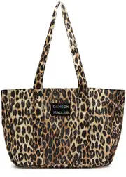 Damson Madder Leopard-print Canvas Tote ONE SIZE