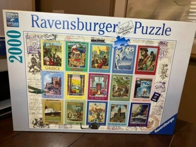 HTF NEW Ravensburger * VACATION STAMPS * 2000 piece Jigsaw Puzzle
