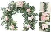 6ft Artificial Eucalyptus Garland with Flowers Fake Greenery Faux Floral Vine