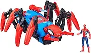 Spider-Man Marvel Crawl 'N Blast Spider, Car Playset with Spider-Man Action Figure, 2-in-1 Blast Feature, Toy Cars for Kids Ages 4 and Up