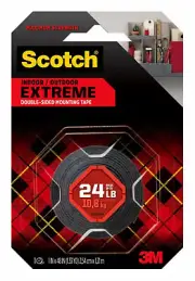 2 Pack - 3M Scotch Extreme Double Sided Mounting Tape - 1" X 48"