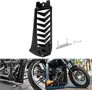 HCmotorku Motorcycle Front Chin Fairing Spoiler Lower Radiator Cover Fit for Harley Softail Street Bob Fat Bob Breakout FXBB FXFB FXBR FXBRS 2018-2024 (Gloss Black)