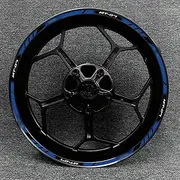 Strips Motorcycle Wheel Tire Sticker Reflective Rim Strip Tape Motorcycle Decal Film Apply for MT-07 MT 07 Mt07 (Color : 1818)
