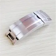 SKMWLMRAJ 9mm Combination Safety Folding Sliding Lock Buckle Stainless Steel Belt Parts Combination Watch Buckle
