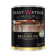 Feast Watson 1L Wet Look Decking Oil Hybrid Technology Freshly Coated ‘Wet Look’