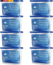 Moisture Absorber Dehumidifier, Unscented 8 Packs Portable for Wardrobes and Clo