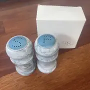 Studio Nova White Marble Salt & Pepper Mill / Shaker (HIGH QUALITY / HEAVY)