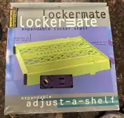 LockerMate Adjust-A-Shelf Locker Shelf, Easy to Use, Expandable Purple/yellow