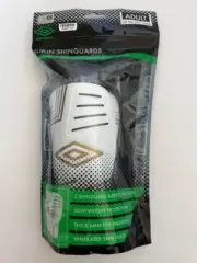 NIP Umbro Soccer Shin Guards Slip-in Shinguards Size Adult up to 5 ‘ 11”