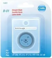 Bulk Buy: Carl Brands Professional Rotary Trimmer Replacement Blade Straight B-01 (2-Pack)