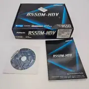 New ASRock b550m-hdv AM4 microATX