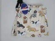 Peter Alexander Men's Dog Print Long Cream Cotton Classic Pyjama Pants Size M