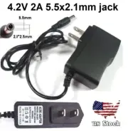 4.2V 2A 2000mA AC/DC 110-240V Converter Adapter Wall Charger Power Supply Mains