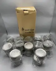 Candle Tin 24pcs/8oz for Home Candle Making / Round Storage Containers - Silver