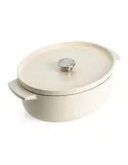 [KitchenAid] Cast iron Covered Casserole 30cm in Almond Cream