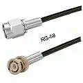 SMA-RP Male-BNC-58 Male 48inch RG-58 Cable