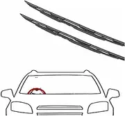 Car Wiper Blades Window Compatible For Audi A4 B6 8E 2001~2006 2002 2003 Front Windscreen Windshield Cutter Wipers Brushes(RHD)