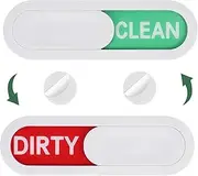 sourcing map Dishwasher Magnet Clean Dirty Sign Oval Magnetic Dishwasher Indicator Red/Green Non-Scratch Sign with Stickers for Dishwasher Kitchen Hotel, White