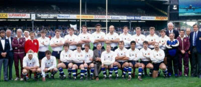 Bath Rugby Union team pose for a group photograph prior to their - Old Photo
