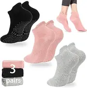 [loudashuaiqi] Grip socks 3 pairs Pilates grip socks Pilates socks grip socks soccer