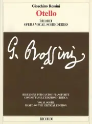 Gioachino Rossini Otello Opera Vocal Score & Piano Sheet Music Ricordi Book