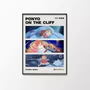 Ponyo Poster Best Scenes Studio Ghibli Decor Anime Wall Art - 16 x 24