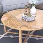 42 Inch Clear Round Table Cover Protector Vinyl Table Pad for Dining Room Table