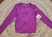 Beyond Yoga Women’s Long Sleeve Top, Pink, Open Back/Tie, Size L, NWT