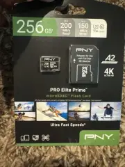 PNY 256GB PRO Elite Prime™ microSDXC Flash Memory 256GB, Black