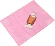 Beautiful Dog Cooling Mat Non Toxic Ice Pads Cat Radiator Beds Washable Waterproof Cooling Pillow Cool Mat Keep Cool in Hot Weather for Dog Cat Kitten Puppy Pink,M (Color : Pink, Size : M)