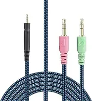 Haoyull Replacement UNP PC Cable for Sennheise Game One GSP350 GSP500 GSP600 GSP670 Gaming Headphones Long Lasting