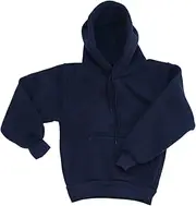 [Zmart] Australia Kids Unisex Basic Pullover Hoodie Jumper School Uniform Plain Casual Sweat Shirt, Navy, 14