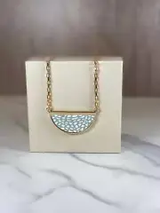 White Half Moon Necklace