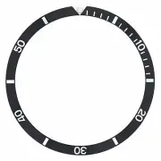 BEZEL INSERT FOR OMEGA SEAMASTER WATCH 37MM X 32MM BLACK