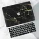 MacBook保護殼 2021款 Pro Air 13 15 吋 16寸外殼 潮男摯愛黑色金邊大理石紋 電腦殼註音鍵盤膜