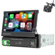 1DIN Car Stereo Radio MP5 Player Mirror Link Bluetooth AUX RCA W/Free Camera (for: Subaru)