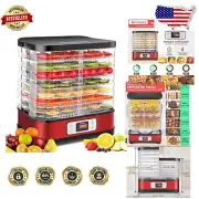 Compact Food Dehydrator for Fruits and Jerky - 72H Timer & Temperature Control