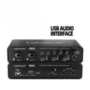 Audio Interface Sound Card 32-bit/192KHzConverter,Electric Guitar Live Recording