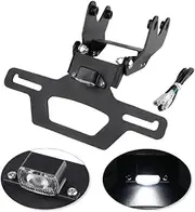 Compatible With YAMAHA MT-09/SP 2024 Hidden License Plate Holder Motorcycle Tail Tidy Fender Eliminator LED Light MT09SP MT09 Y-AMT 2025(Item A)