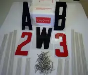 Marquee Readerboard 8" Sign Letters & 10 Sign Track Kit