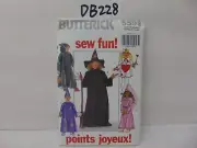 BUTTERICK SEWING PATTERN UNCUT COSTUME 5593 CHILD ALL SIZES WITCH WIZARD PRINCE