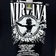 Nirvana T Shirt Large Nevermind Tour Tee Modern Reprint RockVolution Glow